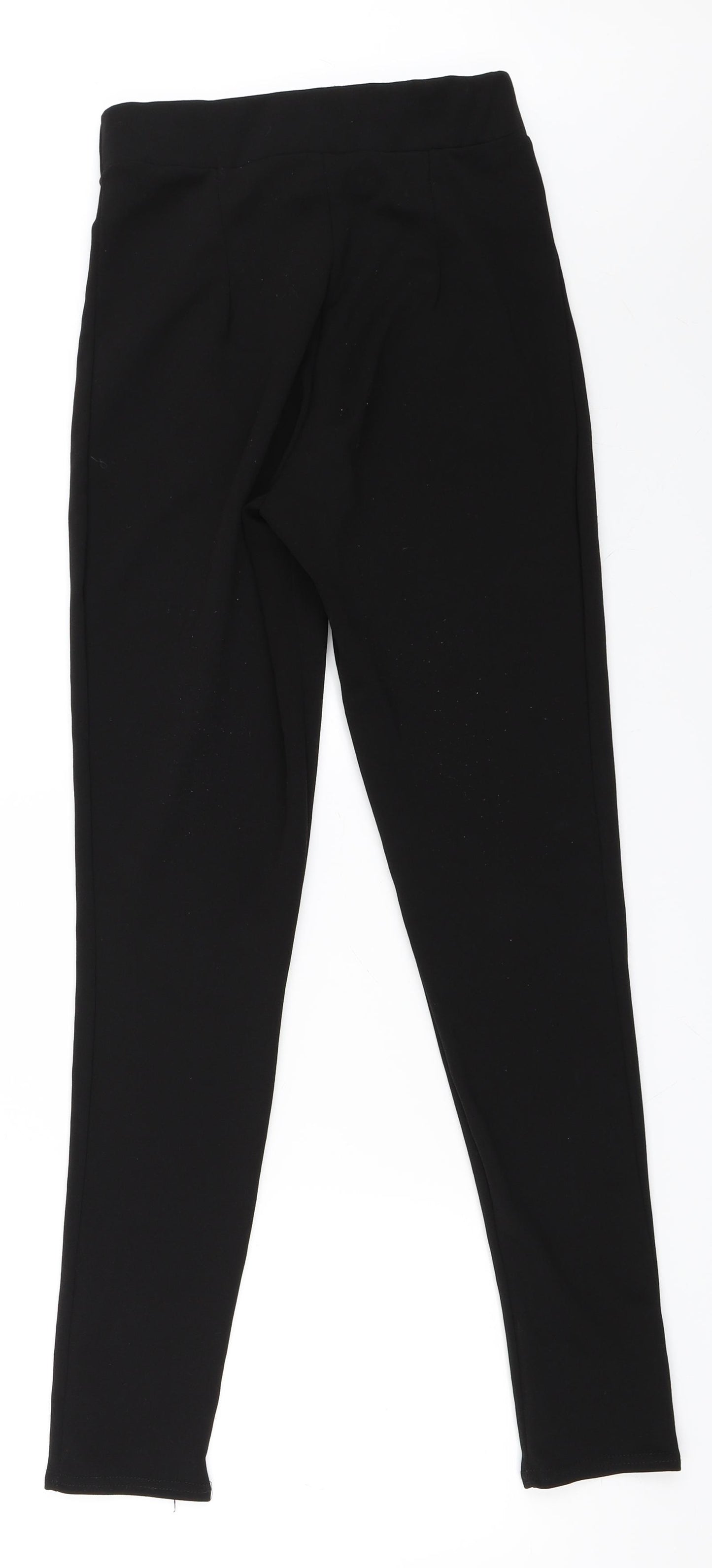 PRETTYLITTLETHING Womens Black   Carrot Trousers Size 8 L30 in