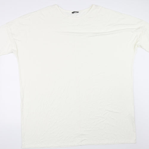 SheIn Womens White   Basic T-Shirt Size 2XL