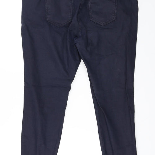 NEXT Womens Blue   Cropped Trousers Size 18 L26 in