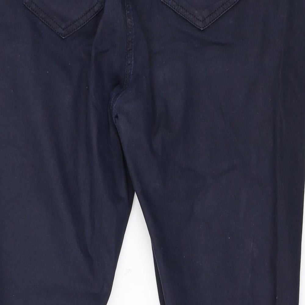 NEXT Womens Blue   Cropped Trousers Size 18 L26 in