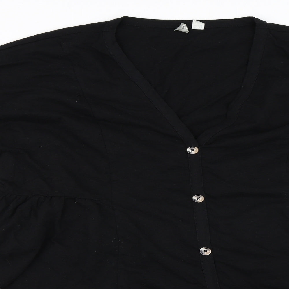 ASOS Womens Black   Skater Dress  Size 14