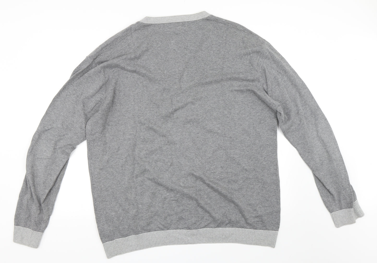 NEXT Mens Grey   Cardigan Jumper Size 2XL