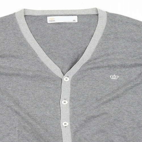 NEXT Mens Grey   Cardigan Jumper Size 2XL