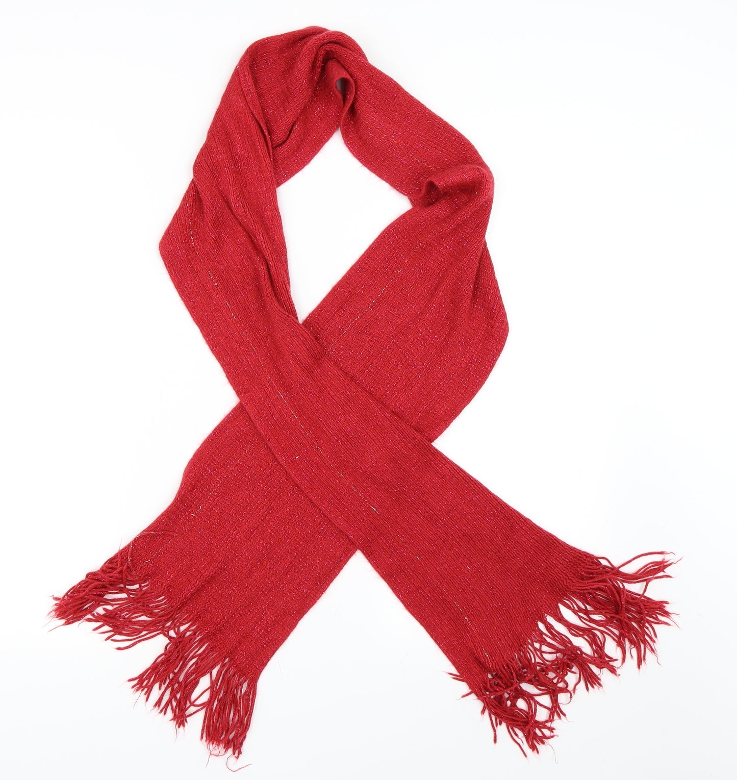 Preworn Womens Red    Scarf