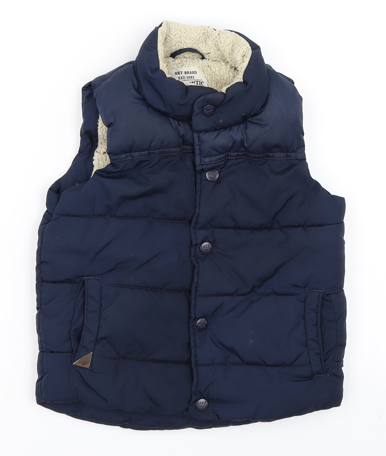 NEXT Boys Blue   Gilet Coat Size 2-3 Years