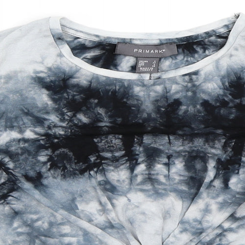 Primark Womens Blue   Cropped T-Shirt Size 6