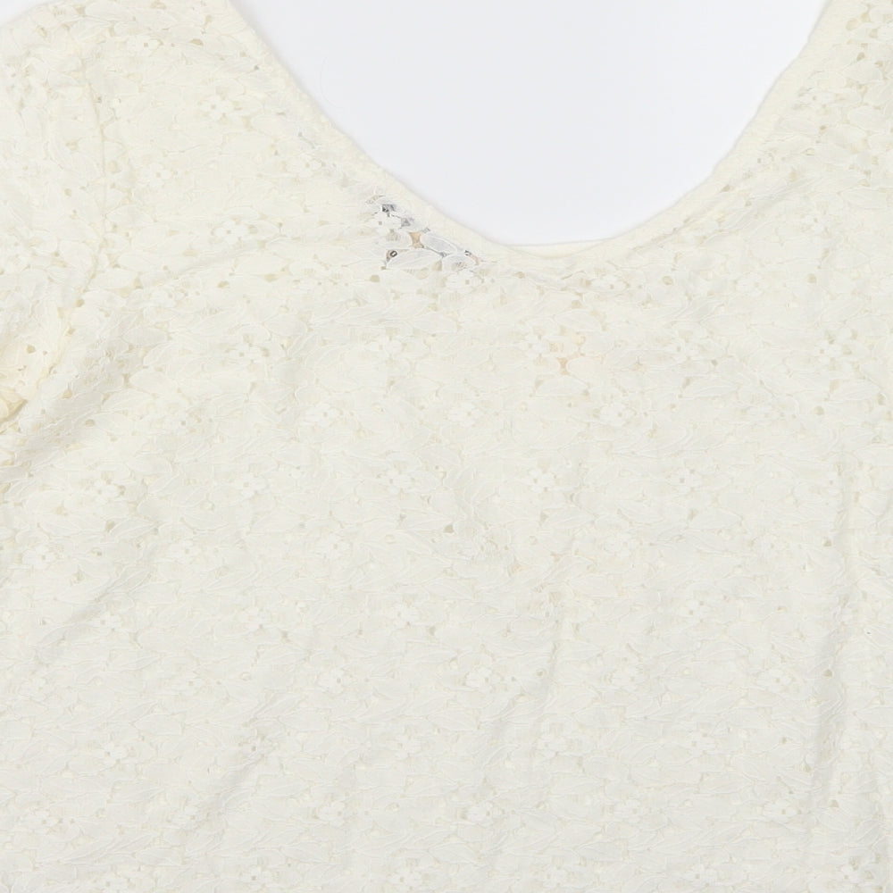 NEXT Womens White   Basic T-Shirt Size 12