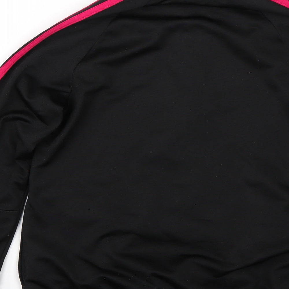 adidas Girls Black   Jacket Coat Size 13 Years