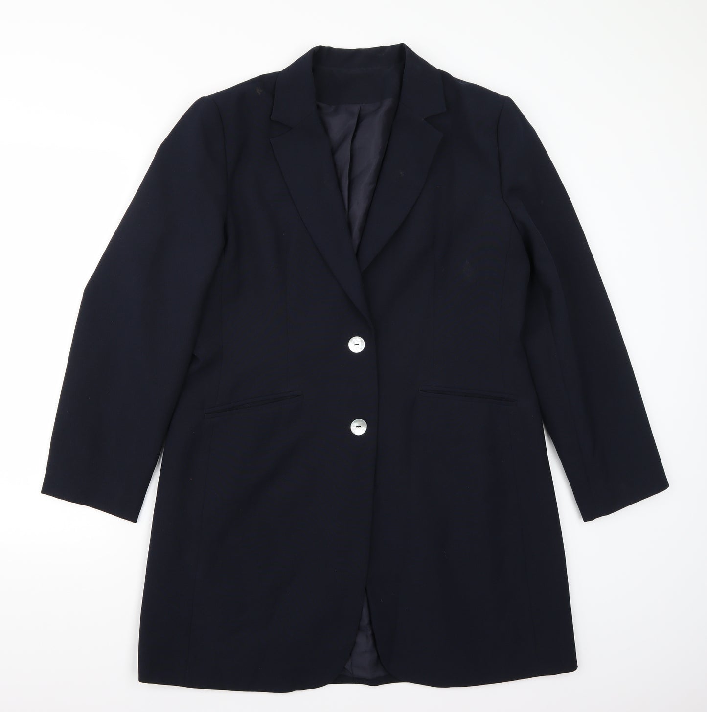 Preworn Womens Blue   Jacket Blazer Size 16