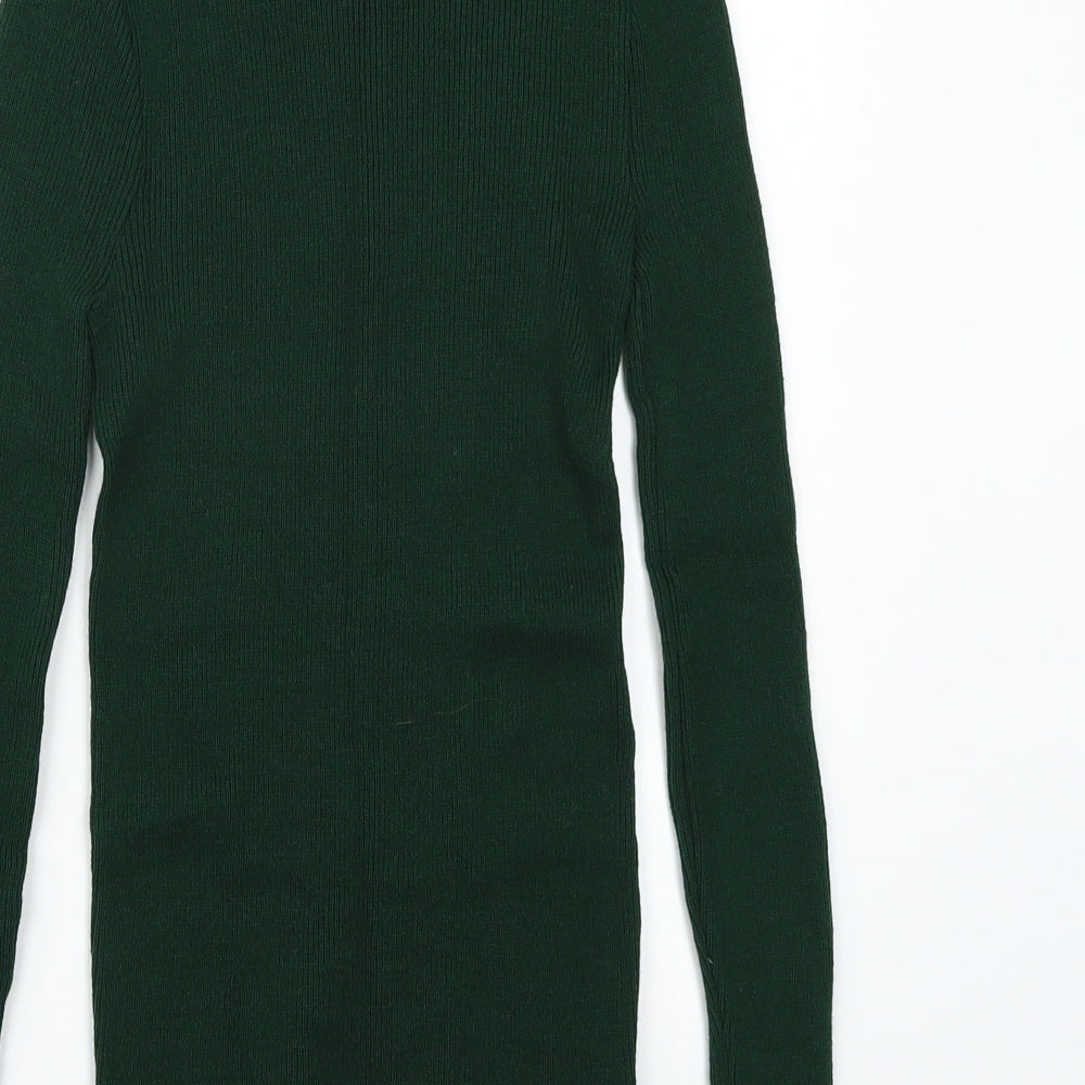 100acrylic Womens Green   Basic T-Shirt Size M