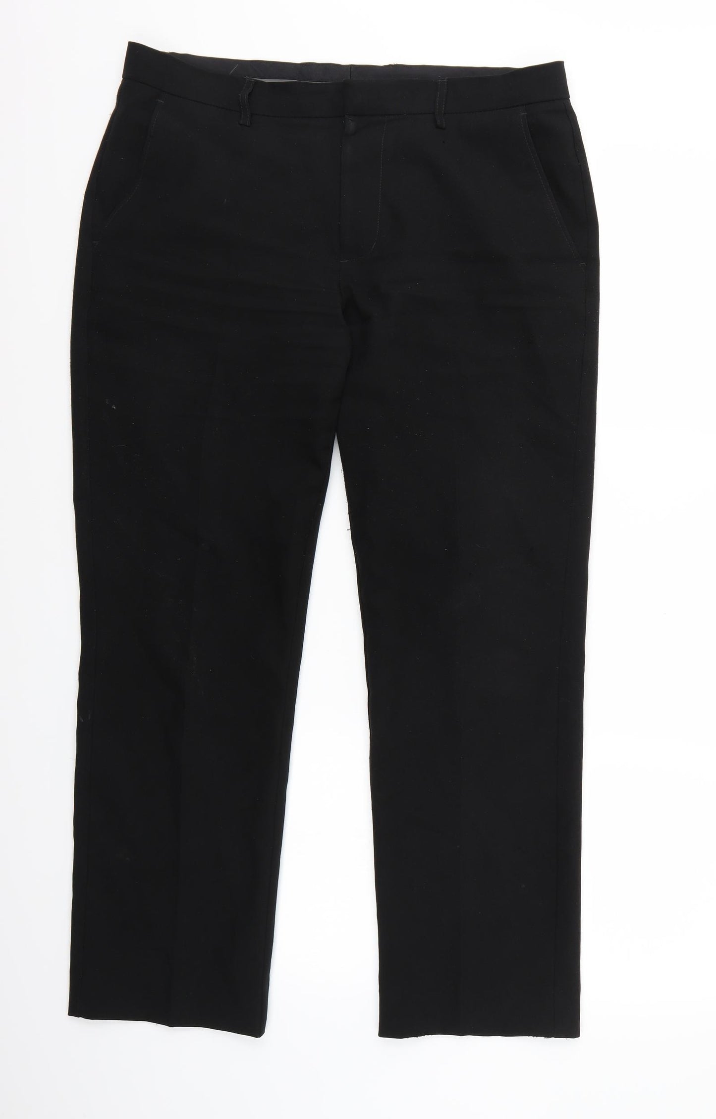 Peacocks Womens Black   Trousers  Size 34 L29 in