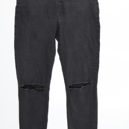 Denim & Co. Womens Black   Straight Jeans Size 14 L31 in