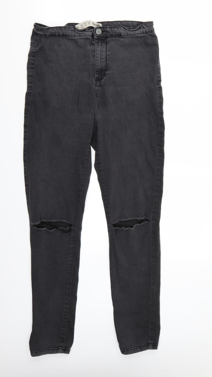 Denim & Co. Womens Black   Straight Jeans Size 14 L31 in