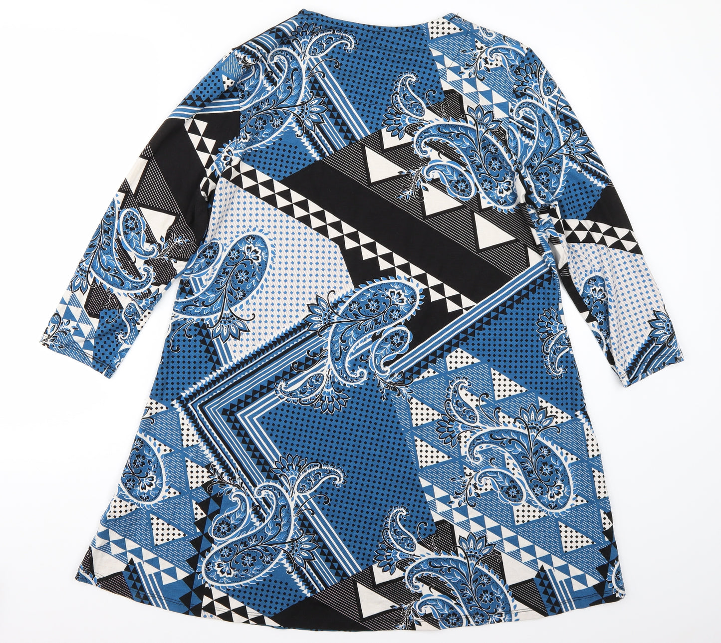 TU Womens Blue Floral  A-Line  Size 14