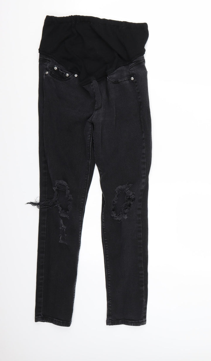Boohoo Womens Black Skinny Jeans Size 12 L26 in