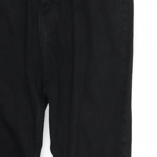 Topman Mens Black   Straight Jeans Size 36 L31 in