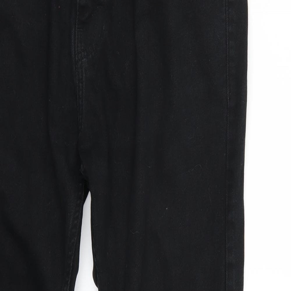 Topman Mens Black   Straight Jeans Size 36 L31 in