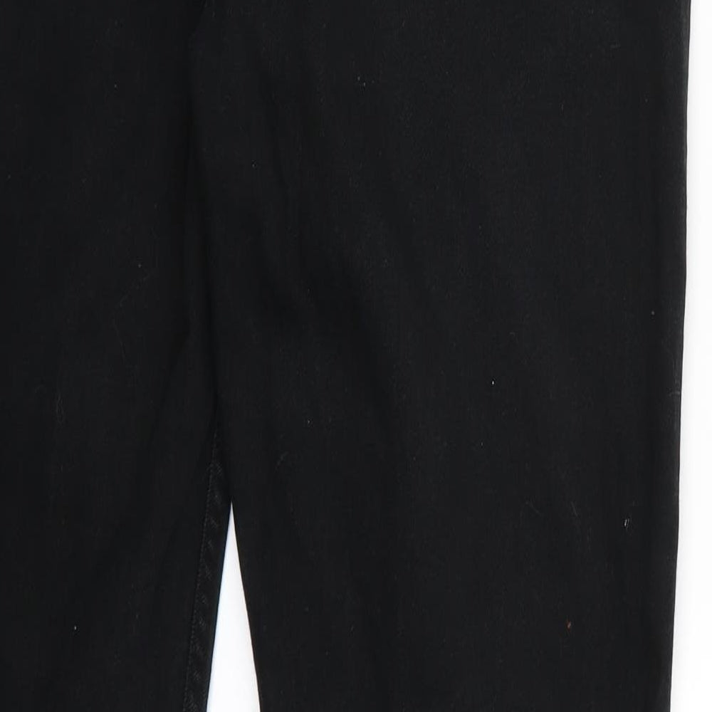 Topman Mens Black   Straight Jeans Size 36 L31 in