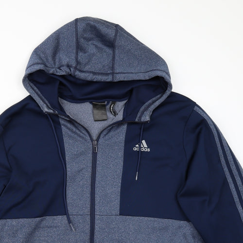 adidas Mens Blue   Jacket Coat Size XL