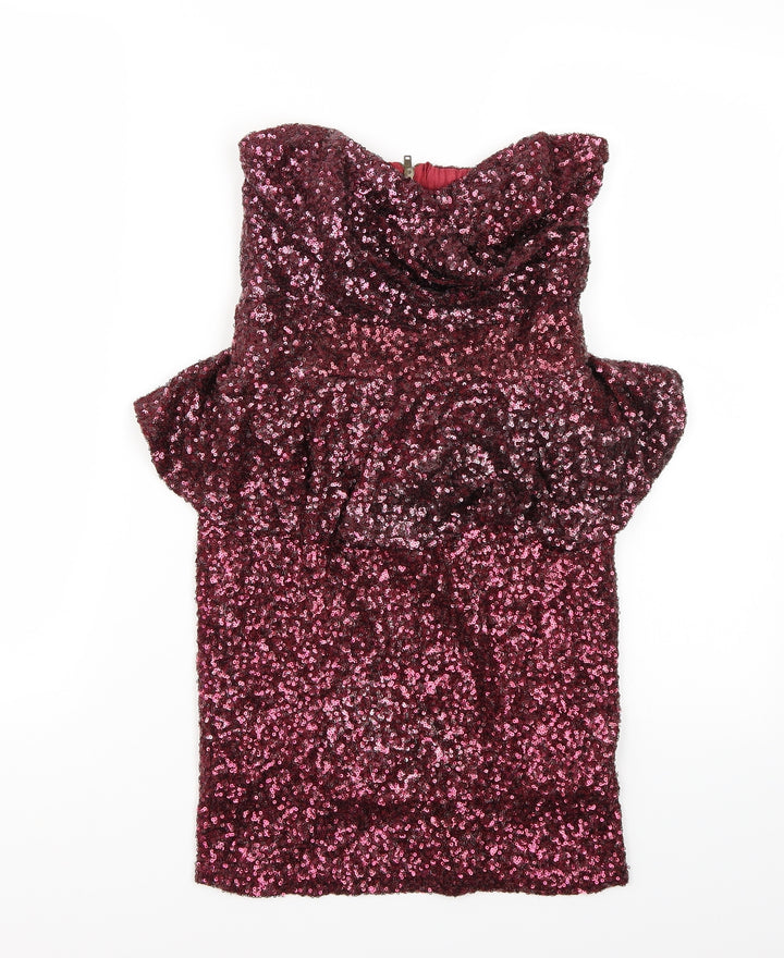 Mismo Womens Purple A-Line Size 8
