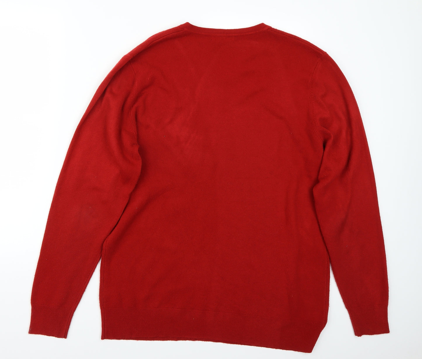 George Mens Red   Pullover Jumper Size L