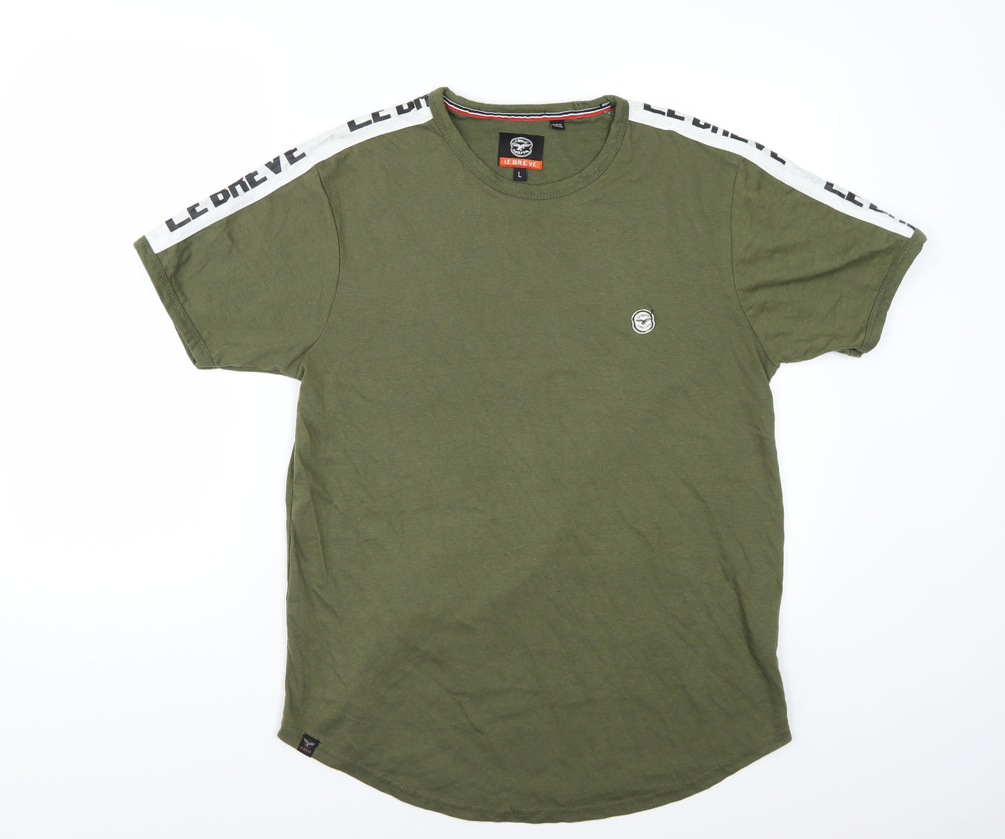 Le Breve Mens Green    T-Shirt Size L