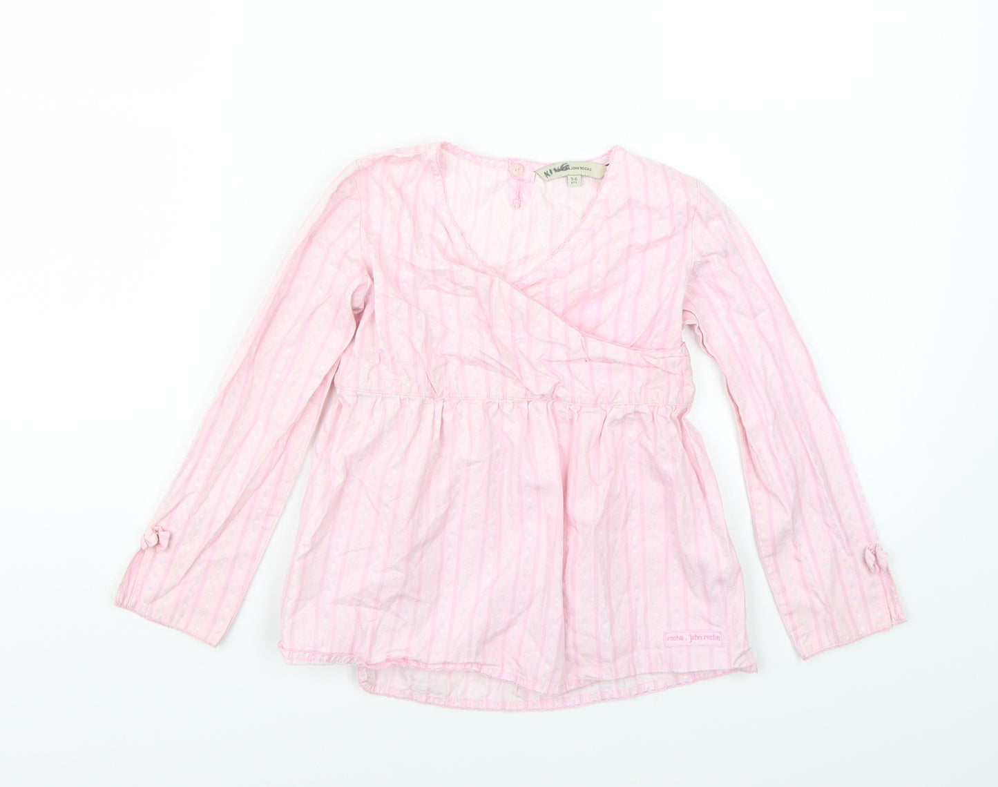 RJR.John Rocha Girls Pink   Basic Blouse Size 5-6 Years