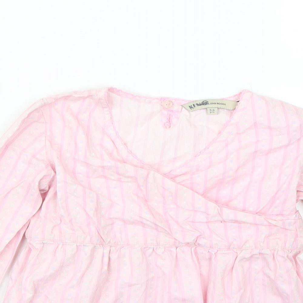RJR.John Rocha Girls Pink   Basic Blouse Size 5-6 Years