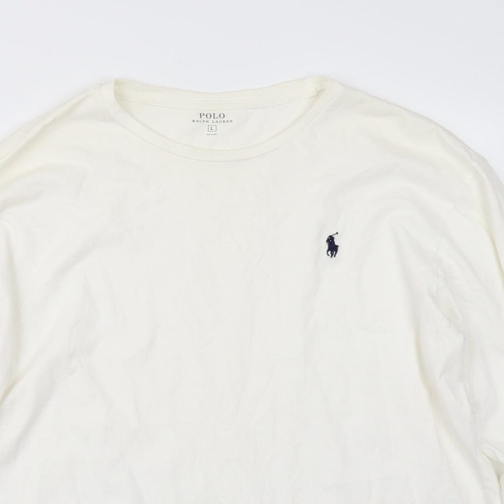 Polo Ralph Lauren Mens White    T-Shirt Size L