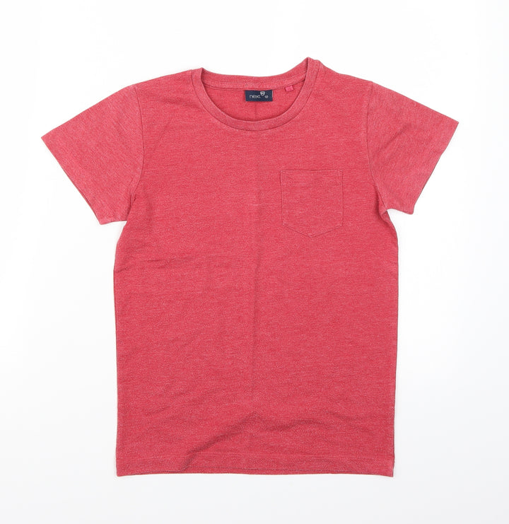 NEXT Boys Red Basic T-Shirt Size 7 Years