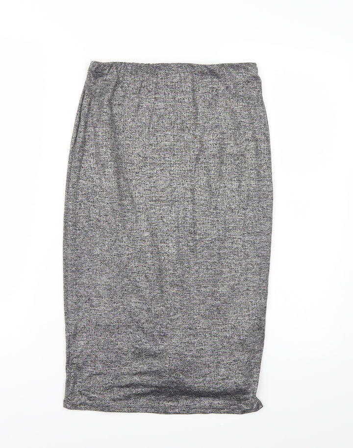 Riverisland Womens Grey   A-Line Skirt Size 8