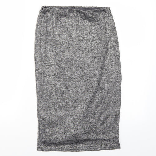 Riverisland Womens Grey   A-Line Skirt Size 8