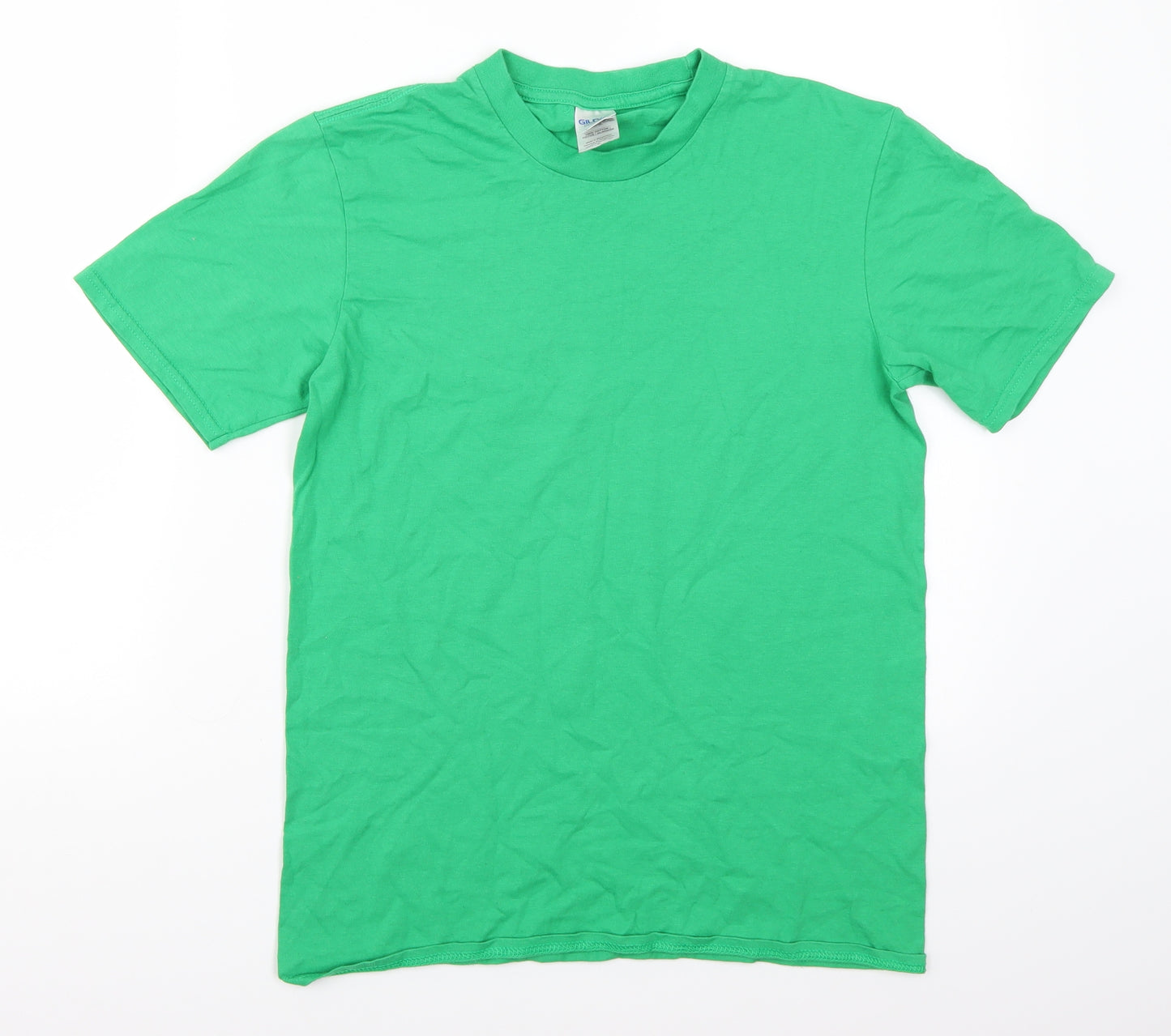 Gildan Boys Green  Rayon Basic T-Shirt Size S