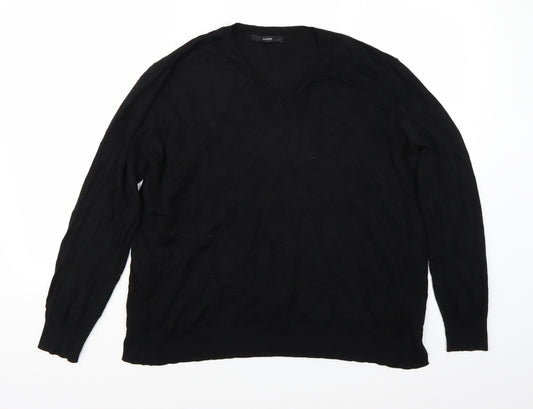 Front view of George men’s black jumper, size XL