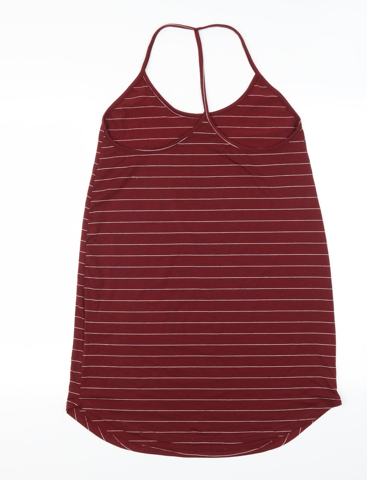 SheIn Womens Red Striped  Tank Dress  Size L