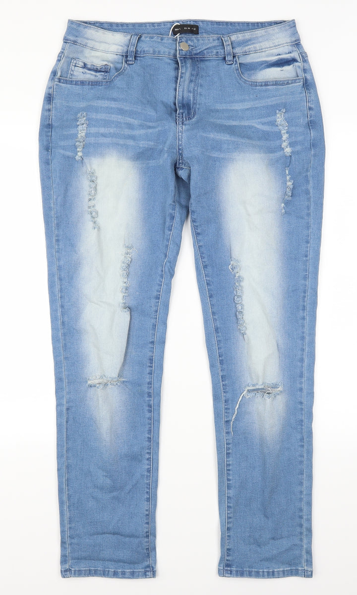Tendency Womens Blue  Denim Mom Jeans Size L L31 in