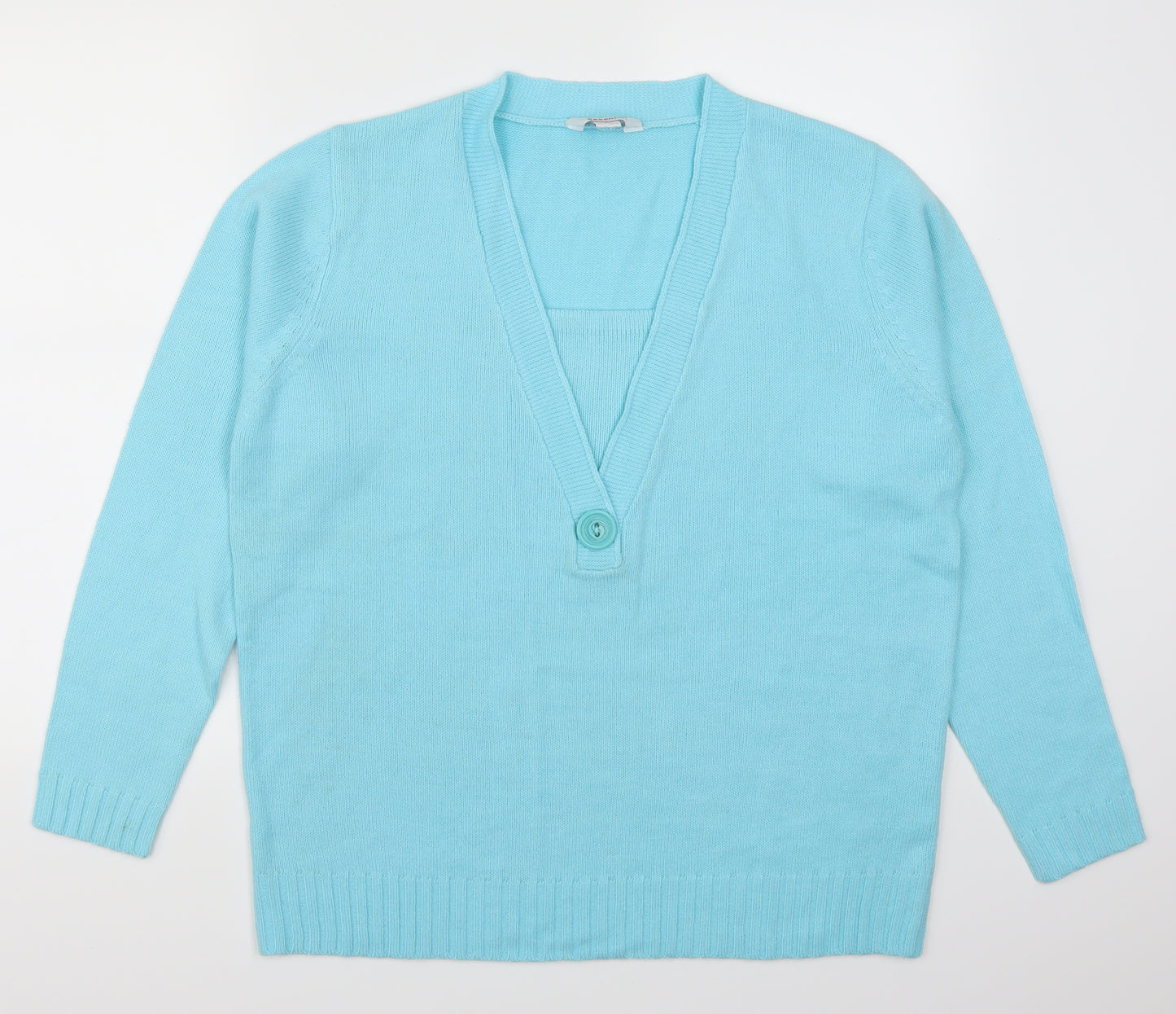 Essential Collection Womens Blue   Pullover Jumper Size 16