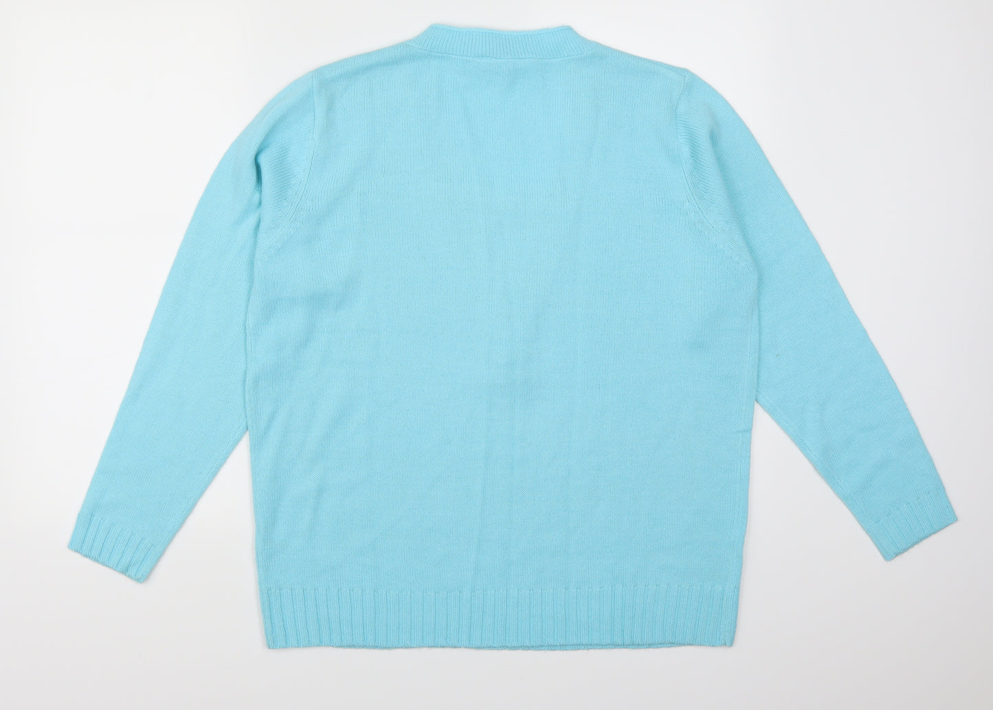 Essential Collection Womens Blue   Pullover Jumper Size 16