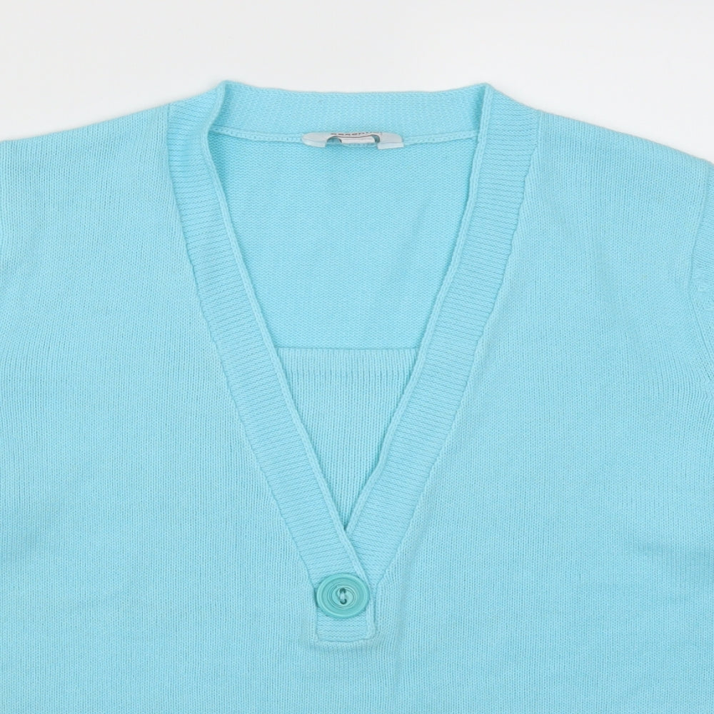 Essential Collection Womens Blue   Pullover Jumper Size 16