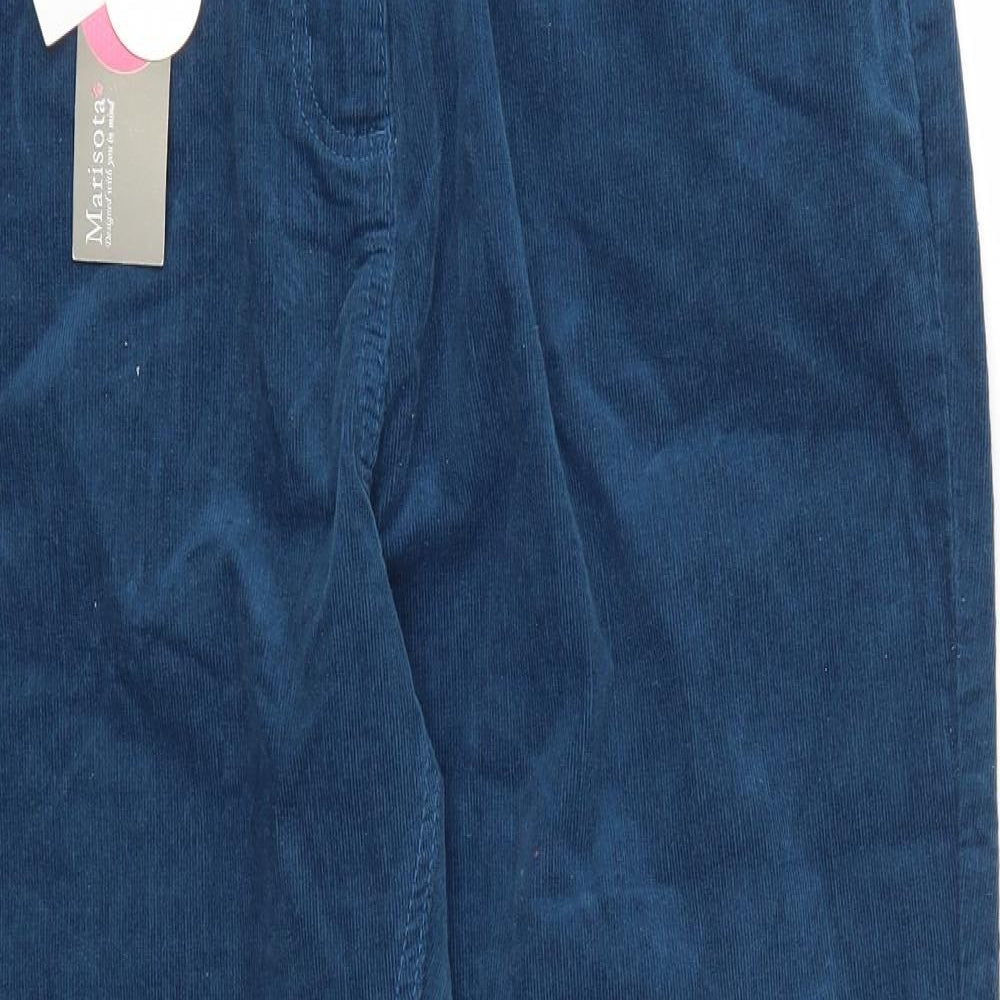 Marisota Womens Blue  Corduroy Trousers  Size 18 L27 in