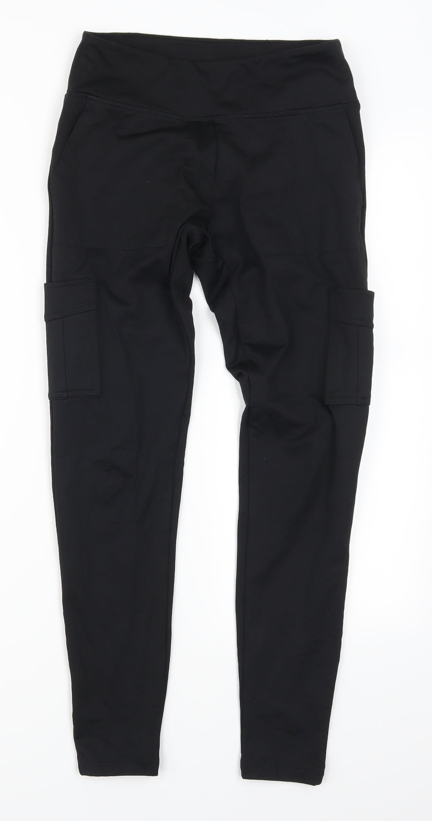 PINK Womens Black   Track Pants Leggings Size S L27 in