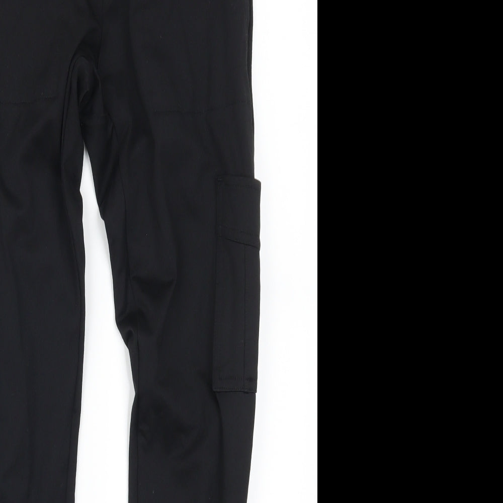 PINK Womens Black   Track Pants Leggings Size S L27 in