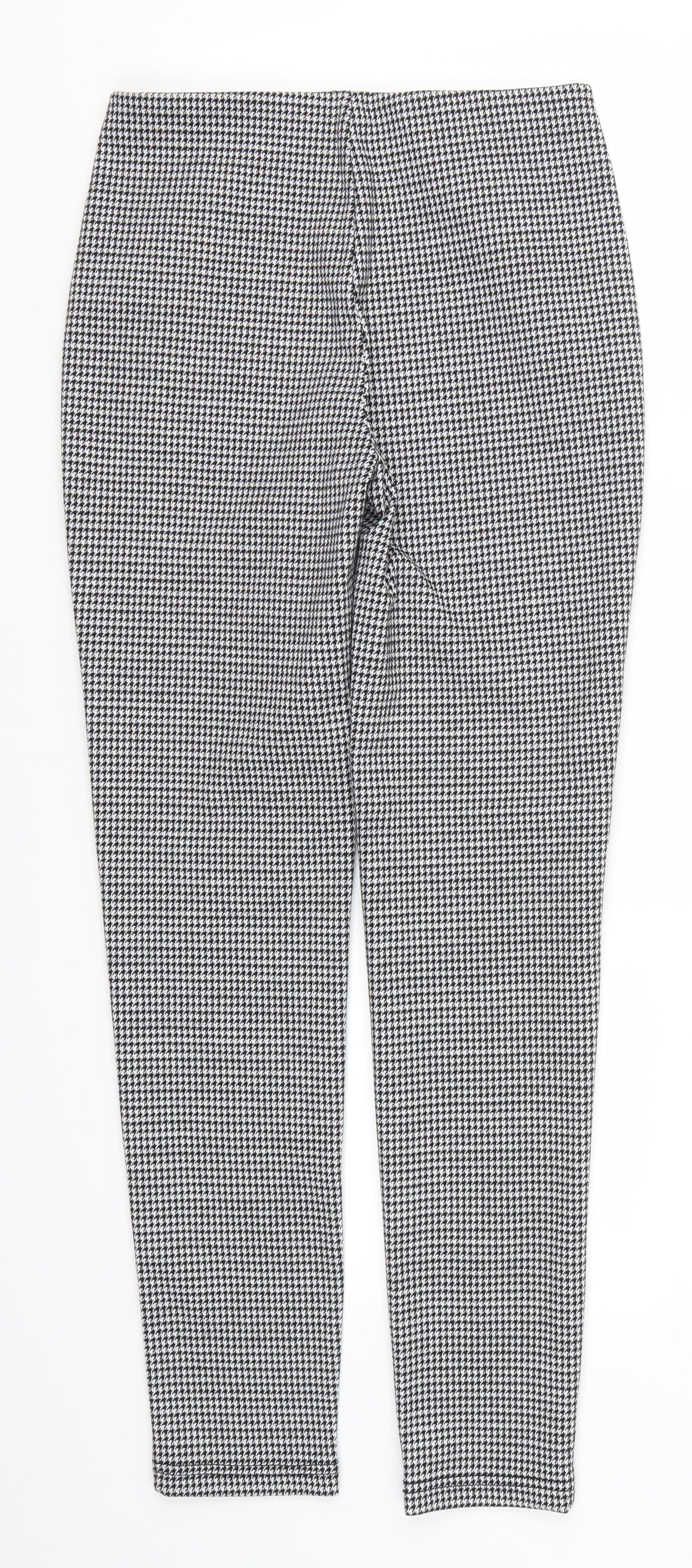 River Island Girls Grey Houndstooth  Carrot Trousers Size 11-12 Years