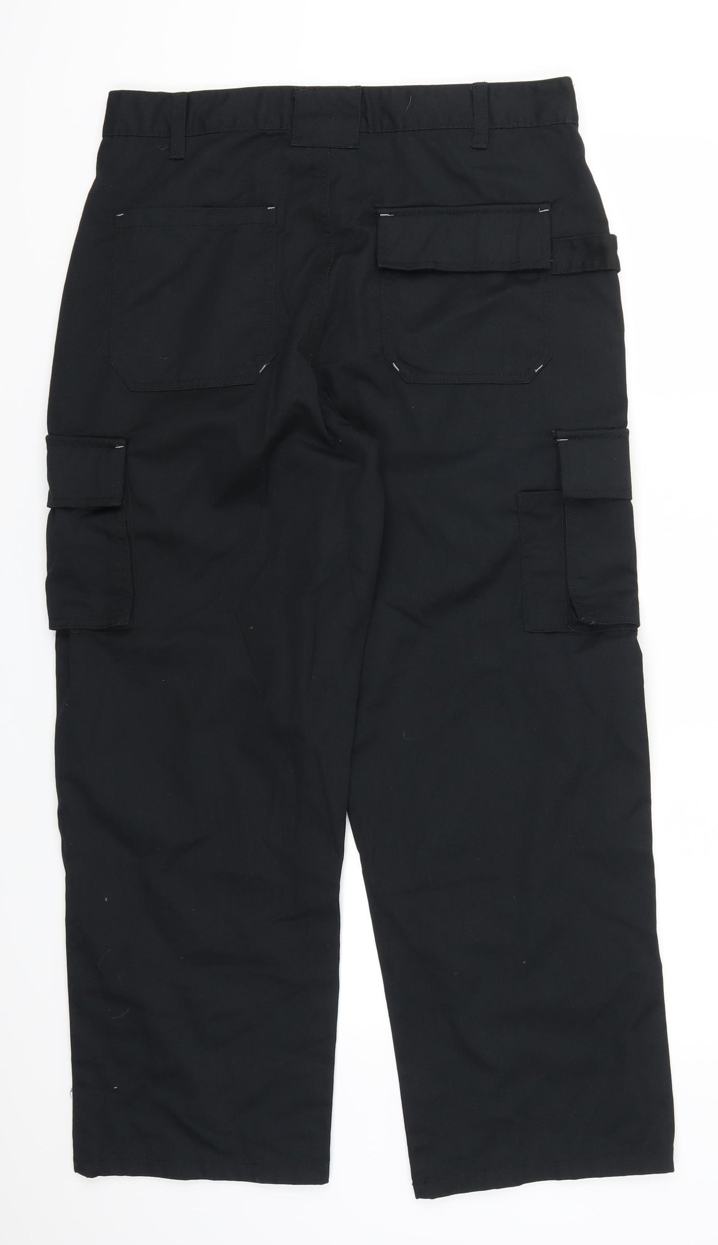 Pep&Co Mens Black   Cargo Trousers Size 34 L28 in - Work Wear
