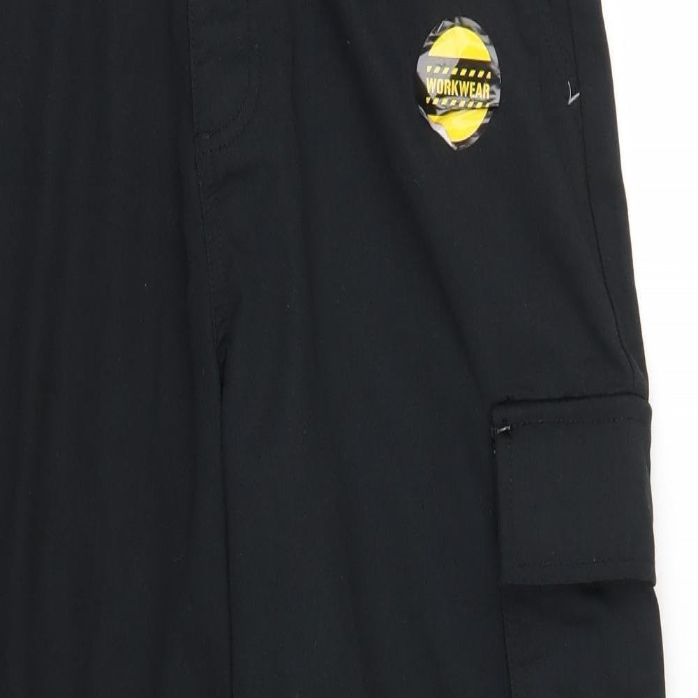 Pep&Co Mens Black   Cargo Trousers Size 34 L28 in - Work Wear