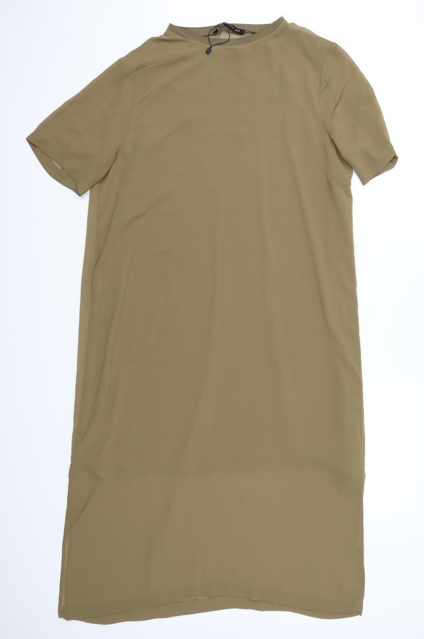 Zara Womens Brown   T-Shirt Dress  Size 2XL