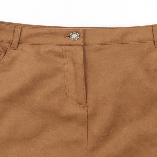 Marks and Spencer Womens Brown   A-Line Skirt Size 16