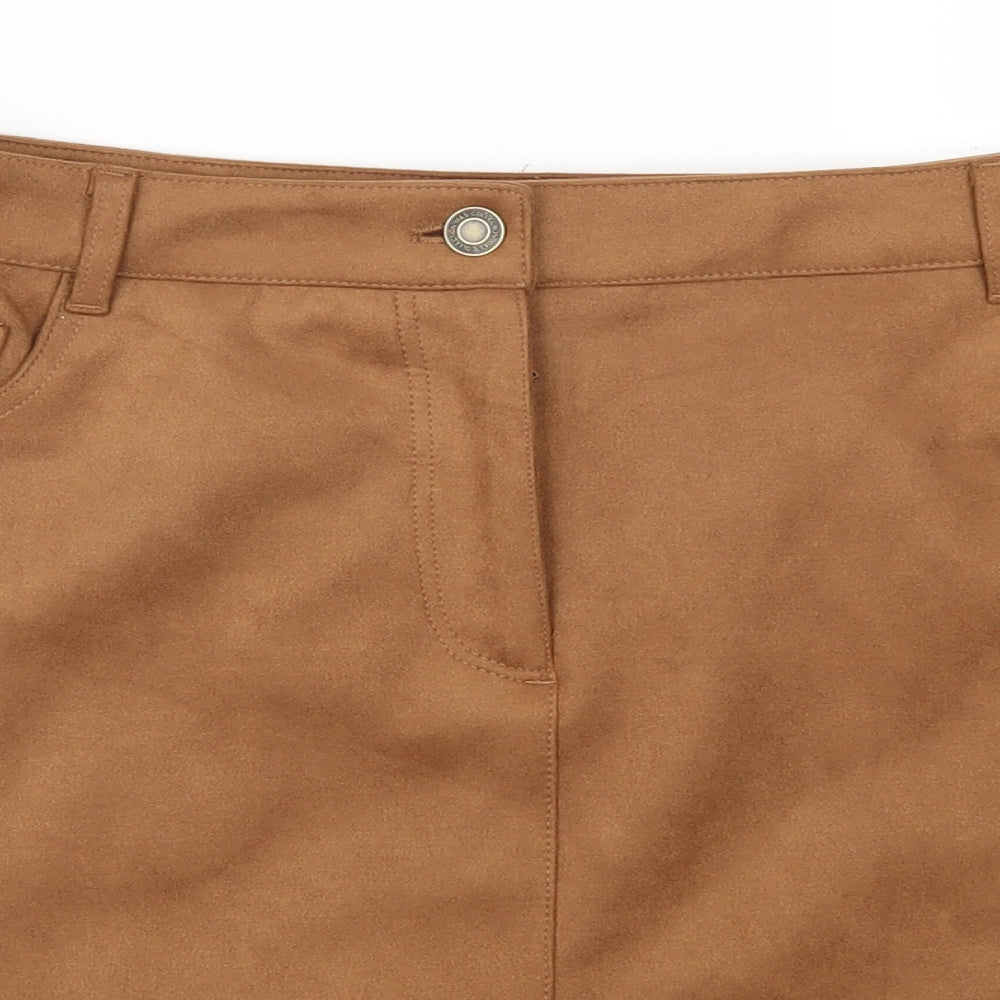 Marks and Spencer Womens Brown   A-Line Skirt Size 16