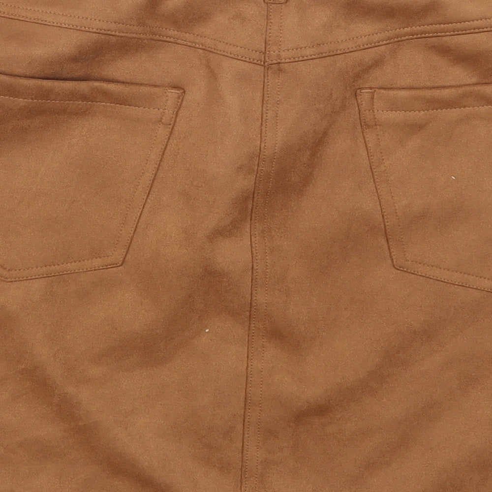 Marks and Spencer Womens Brown   A-Line Skirt Size 16