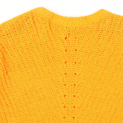 H&M Womens Orange   Pullover Jumper Size 8